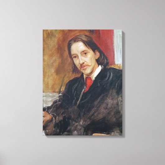 Portret van Robert Louis Stevenson 1886 Canvas Afdruk (Voorkant)