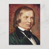 Portret van Robert Schumann Briefkaart (Voorkant)