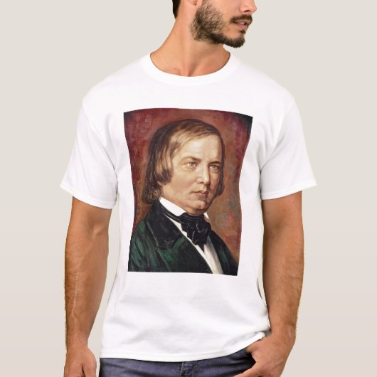 Portret van Robert Schumann T-shirt (Voorkant)