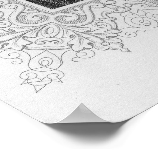 Portret van Robespierre Poster (Hoek)