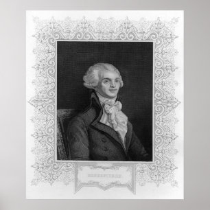 Portret van Robespierre Poster