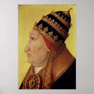 Portret van Rodrigo Borgia Pope Alexander VI Poster