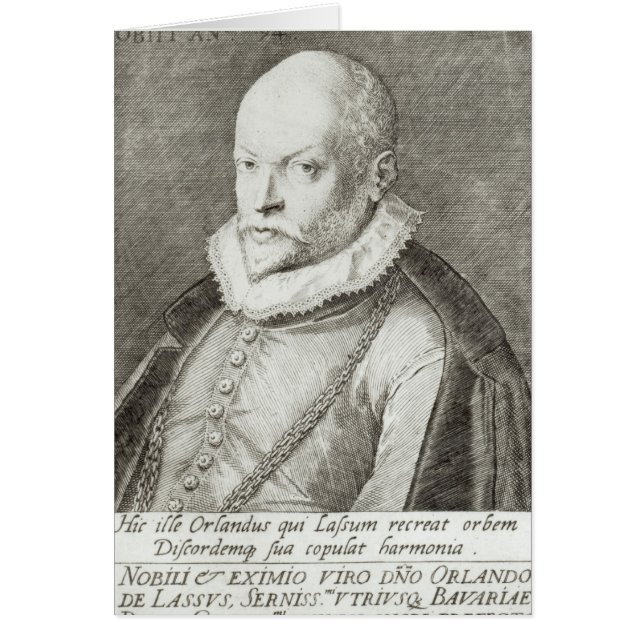 Portret van Roland de Lassus 1593-94 (Voorkant)