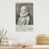 Portret van Roland de Lassus 1593-94 Poster (Keuken)