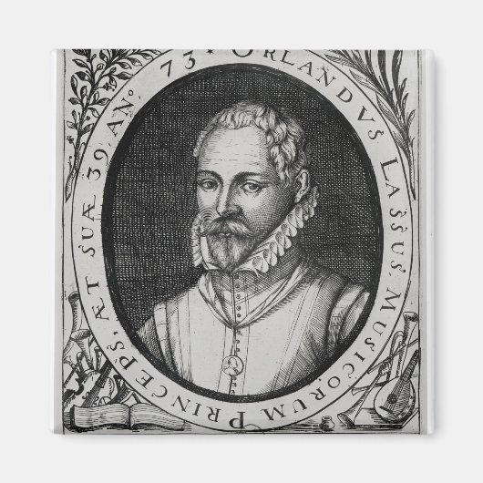 Portret van Roland de Lassus Magneet (Voorkant)