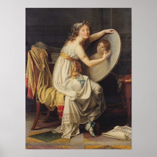Portret van Roos Adelaide Ducreux Poster (Voorkant)
