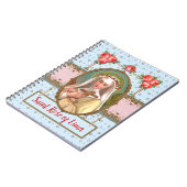 Portret van Roos van de St. Draped met Rozen (M 02 Notitieboek (Linkerzijde)