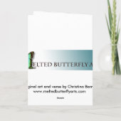 Portret van Rudolf in het maanlicht Feestdagen Kaart (Achterkant)