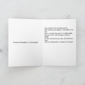 Portret van Rudolf in het maanlicht Feestdagen Kaart (Binnen)