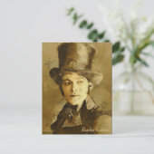 Portret van Rudolph Valentino Art Briefkaart (Staand voorkant)