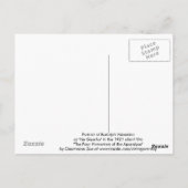 Portret van Rudolph Valentino Art Briefkaart (Achterkant)