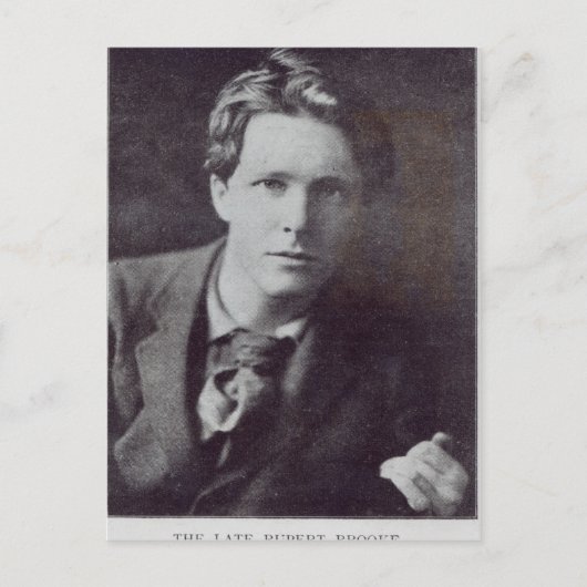 Portret van Rupert Brooke Briefkaart (Voorkant)
