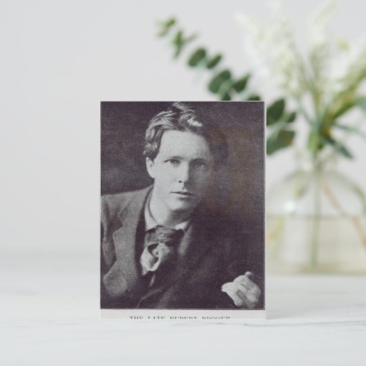 Portret van Rupert Brooke Briefkaart (Staand voorkant)