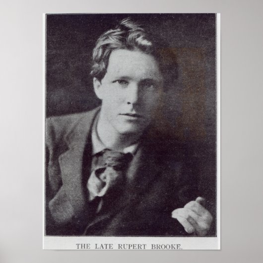 Portret van Rupert Brooke Poster (Voorkant)