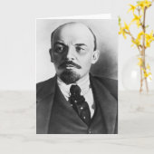 Portret van Russische Vladimir Ilyich Lenin Kaart (Gele Bloem)