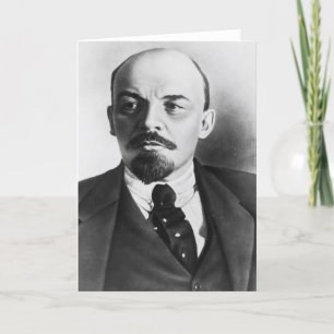 Portret van Russische Vladimir Ilyich Lenin Kaart