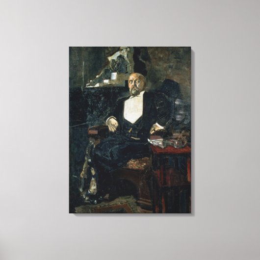 Portret van S. Mamontov Canvas Afdruk (Voorkant)