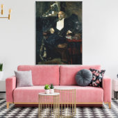 Portret van S. Mamontov Canvas Afdruk (Insitu (Woonkamer))