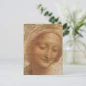 Portret van Saint Anne door Leonardo da Vinci Briefkaart (Staand voorkant)