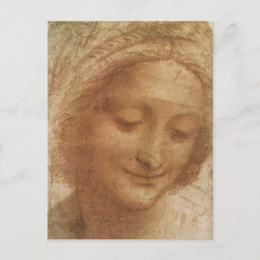 Portret van Saint Anne door Leonardo da Vinci Briefkaart (Voorkant)