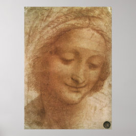 Portret van Saint Anne door Leonardo da Vinci Poster