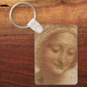 Portret van Saint Anne door Leonardo da Vinci Sleutelhanger (Voorkant)