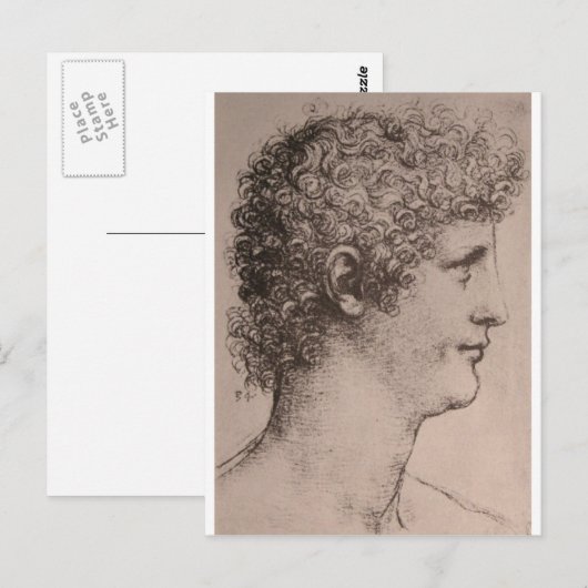 Portret van Salai Briefkaart (Voorkant / Achterkant)