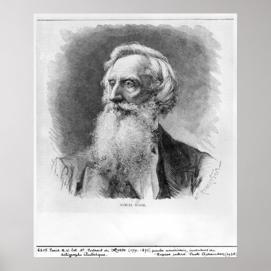 Portret van Samuel Morse Poster (Voorkant)