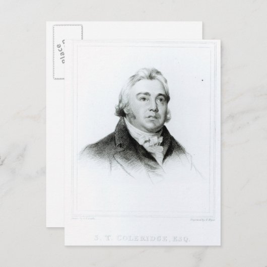 Portret van Samuel Taylor Coleridge Briefkaart (Voorkant / Achterkant)