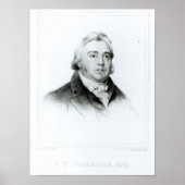Portret van Samuel Taylor Coleridge Poster (Voorkant)