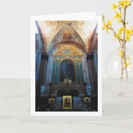 Portret van Santa Maria degli Angeli, Rome, Italië Kaart (Gele Bloem)