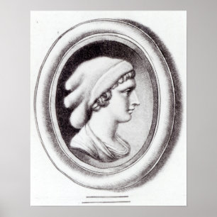 Portret van Sappho Poster