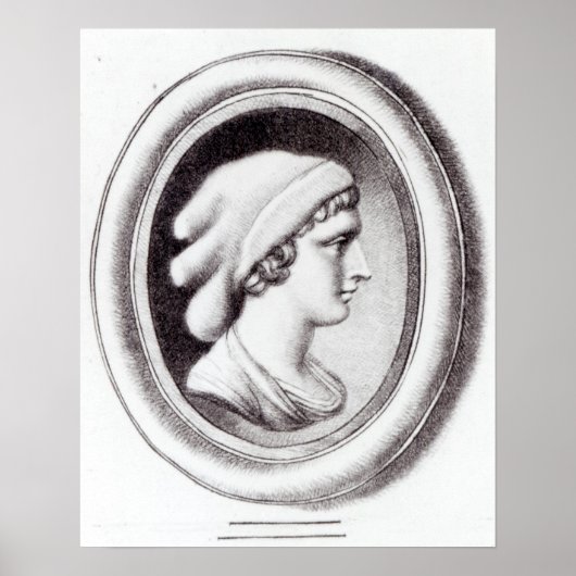 Portret van Sappho Poster (Voorkant)