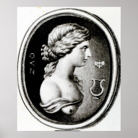 Portret van Sappho Poster (Voorkant)