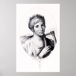 Portret van Sappho Poster