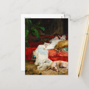 Portret van Sarah Bernhardt door Georges Clairin Feestdagenkaart