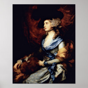Portret van Sarah Siddons door Thomas Gainsborough Poster