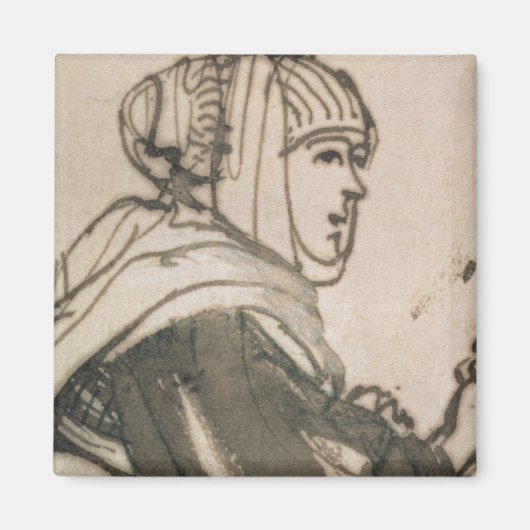 Portret van Saskia, 1634 Magneet (Voorkant)