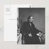 Portret van schrijver Hans Christelijk Andersen Briefkaart (Voorkant / Achterkant)