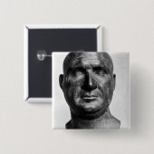 Portret van Scipio Afrianus Vierkante Button 5,1 Cm (Voorkant /achterkant)