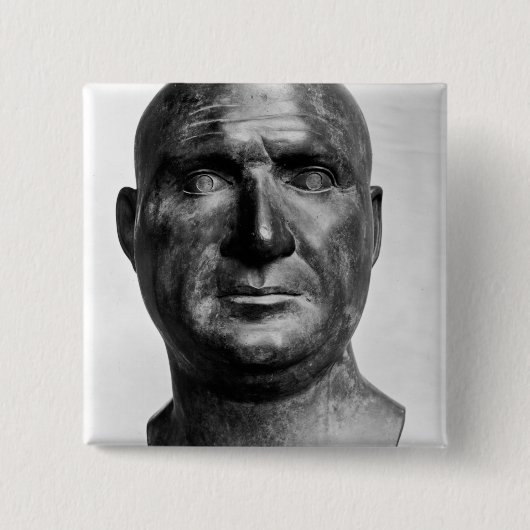 Portret van Scipio Afrianus Vierkante Button 5,1 Cm (Voorkant)