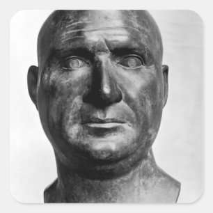 Portret van Scipio Afrianus Vierkante Sticker
