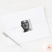 Portret van Scipio Afrianus Vierkante Sticker (Envelop)