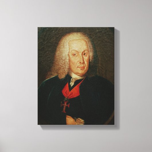 Portret van Sebasiao Jose de Carvalho Canvas Afdruk (Voorkant)