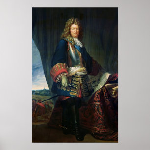 Portret van Sebastien le Prestre de Vauban Poster