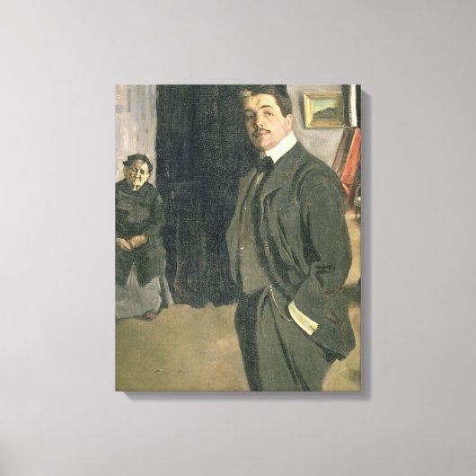 Portret van Sergei Pavlovich Diaghilev Canvas Afdruk (Voorkant)