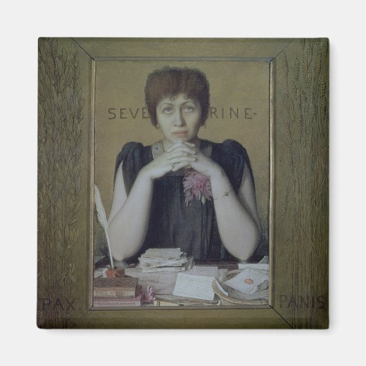 Portret van Severine (Caroline Remy) (1855-1929) ( Magneet (Voorkant)