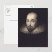 "Portret van Shakespeare" briefkaart (Voorkant / Achterkant)