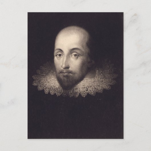 "Portret van Shakespeare" briefkaart (Voorkant)