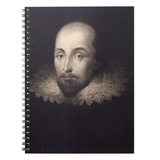portret van Shakespeare Notitieboek (Voorkant)
